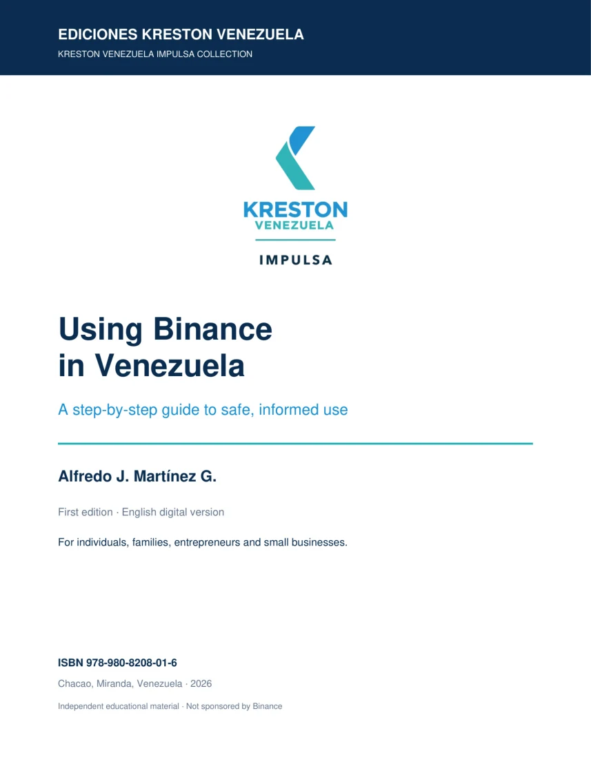 Cover of the guide Using Binance in Venezuela